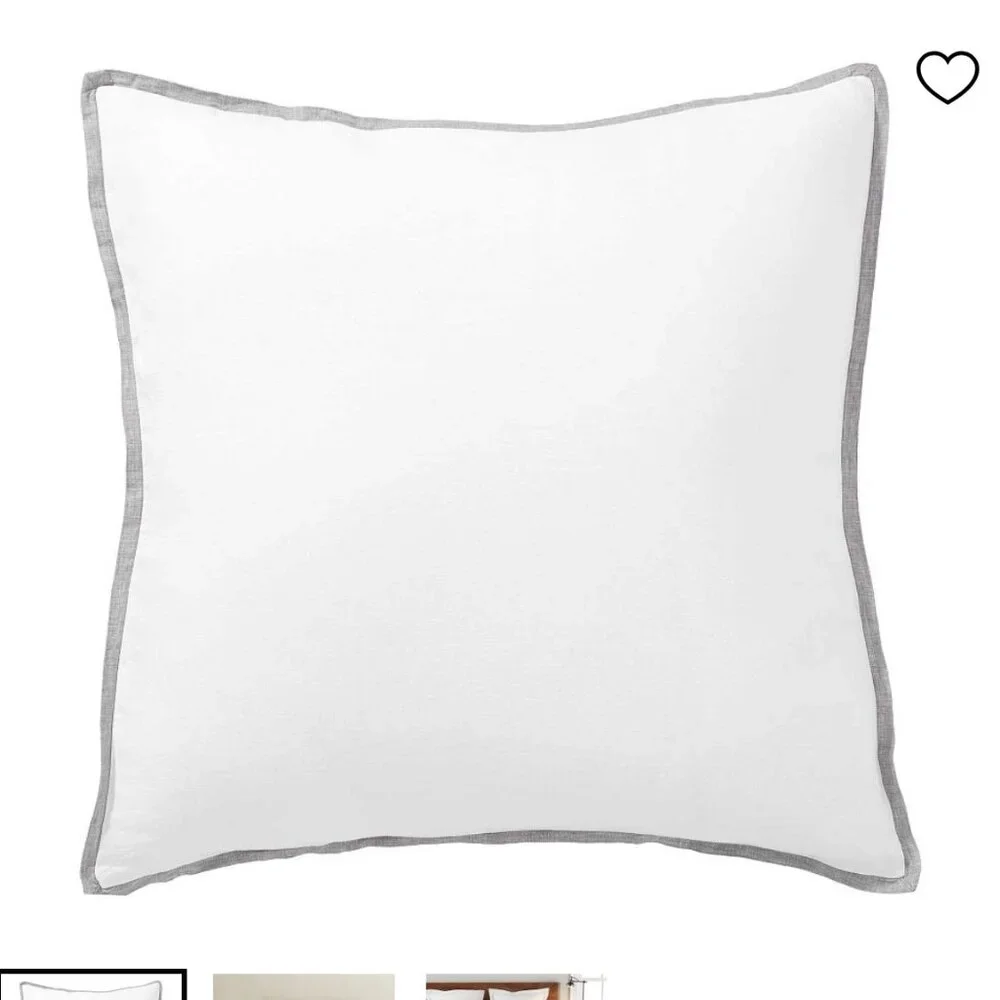 Pottery Barn Linen Euro Shams